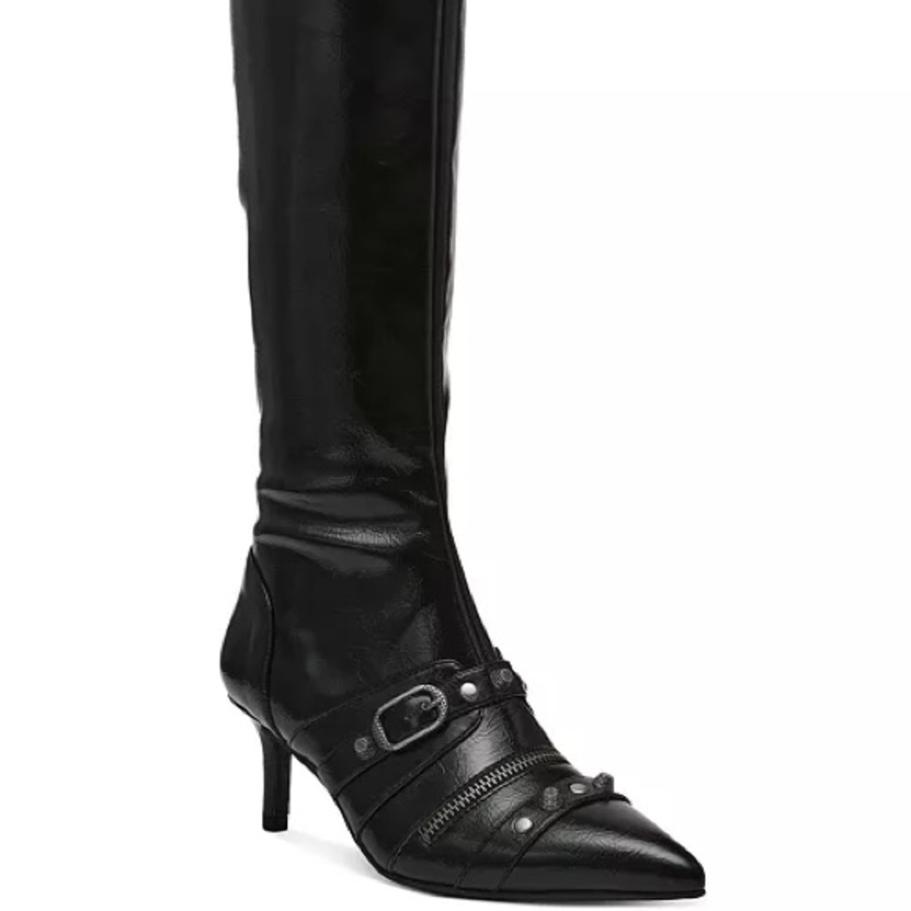 Wild Pair Black Knee-High Women's Boots - Picture 2 of 6